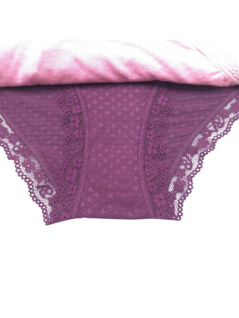 Laura Ashley Womens 5-Pack Super Soft Lace Trim Panties Briefs Size Large - Picture 12 of 15